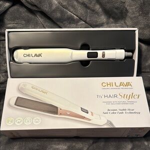 Chi Lava White Flat Iron Straightener